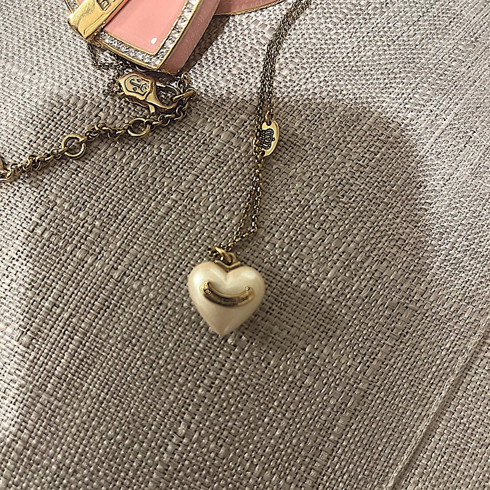 Juicy Couture Be Mine Necklace and necklace case